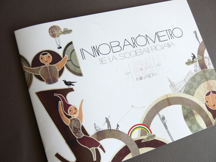 Diseño editorial para el Innobarómetro de la Fundación Riojana para la Innovación