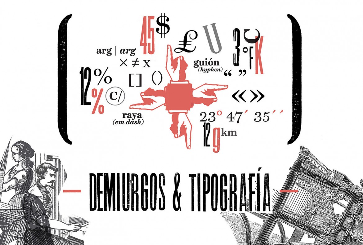Portada del artículo "Demiurgos & Tipografía" escrito por Lalolagráfica
